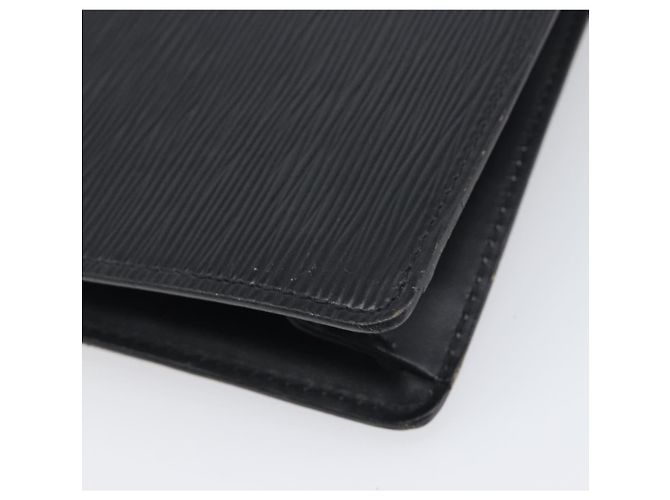 LOUIS VUITTON Epi Serie Dragonne Clutch Bag Black Noir M52612 LV Auth 200921 Negro - vista 16