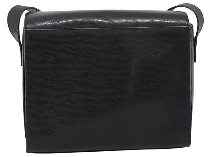 Céline CELINE Circle Schultertasche aus Leder Schwarz Gold Auth 200944 Golden - Ansicht 2