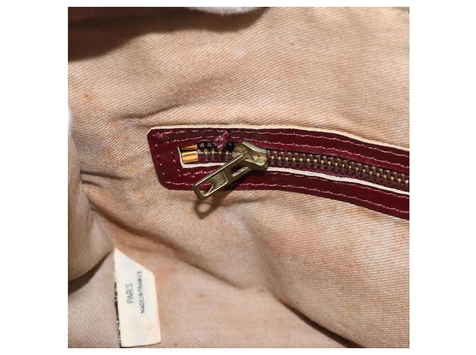 Borsa Boston Christian Dior Trotter Canvas Rossa Oro Auth 197860 Rosso D'oro - vista 20
