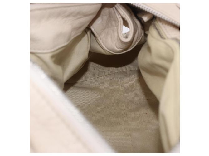 Chloé Borsa a mano Chloe Paddington in pelle Beige Oro Argento Auth ki6776M D'oro - vista 24