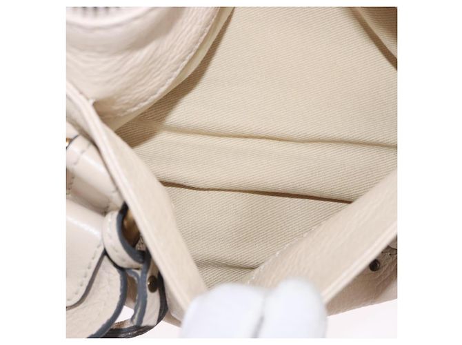 Chloé Borsa a mano Chloe Paddington in pelle Beige Oro Argento Auth ki6776M D'oro - vista 25