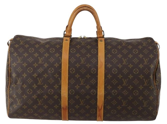 LOUIS VUITTON Monogram Keepall 55 Boston Bag M41424 LV Auth 195172 Monogramma - vista 13