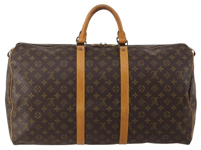 LOUIS VUITTON Monogram Keepall 55 Boston Bag M41424 LV Auth 195172 Monogramma - vista 2