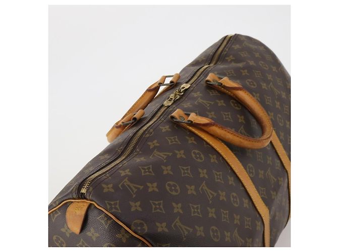 LOUIS VUITTON Monogram Keepall 55 Boston Bag M41424 LV Auth 195172 Monogramma - vista 6