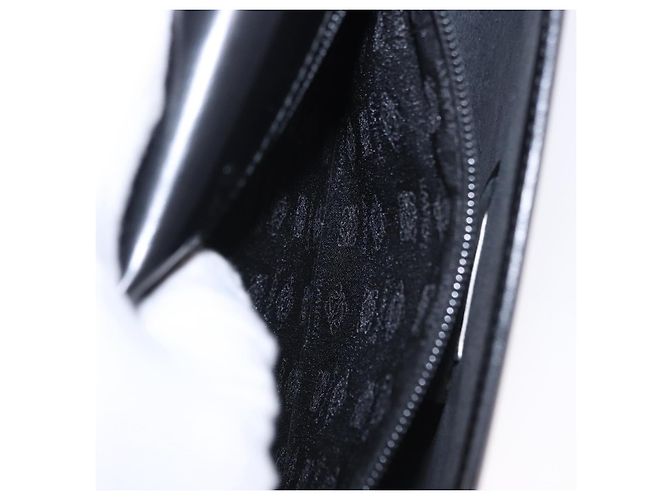 Borsa Clutch LOEWE Pelle Nero Argento Auth 197703 - vista 21