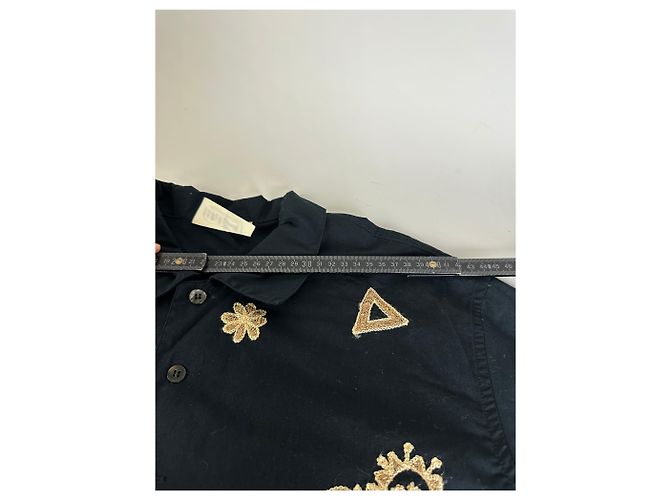 Camicia in cotone Vintage Issey Miyake Hai Sporting Black Gold M Metallico - vista 9