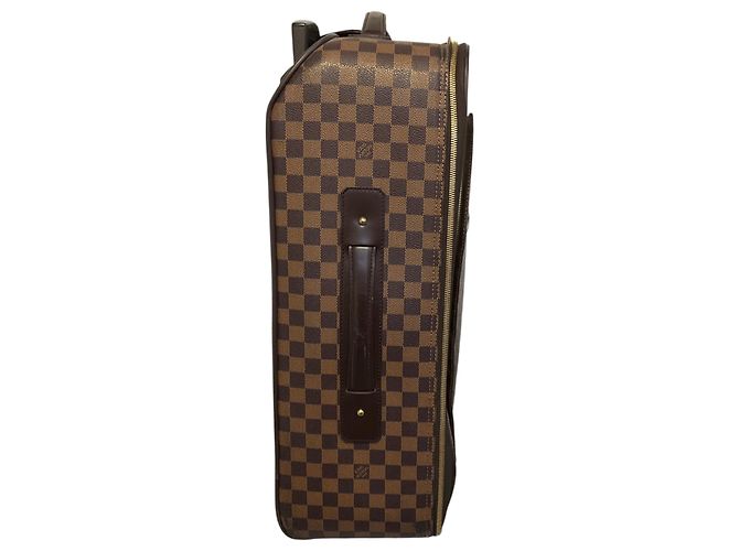 Valigia trolley da viaggio Louis Vuitton Brown Pegase 55 Damier Ebene Marrone - vista 2