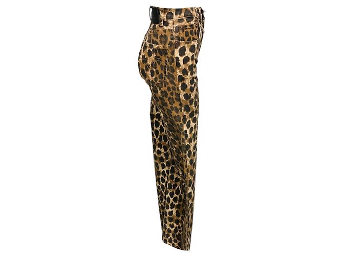 R13 Brown / Black Stone Washed Leopard Jane Jean Castaño - vista 2