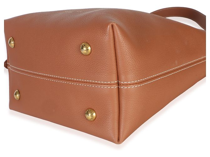 Louis Vuitton Cognac Grained Calfskin Low Key Hobo PM Marrone - vista 7
