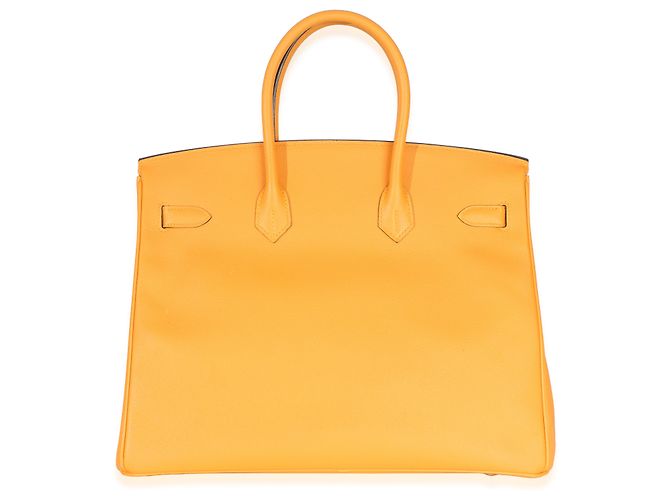 Hermès Jaune D'or Epsom Birkin 35 GHW Arancione Giallo - vista 2