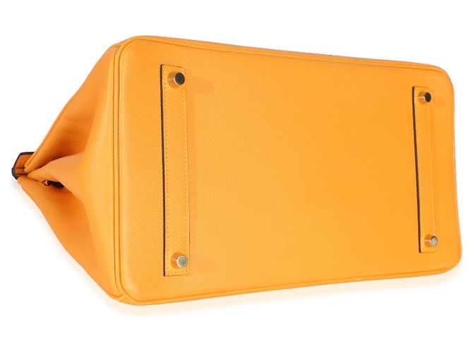 Hermès Jaune D'or Epsom Birkin 35 GHW Arancione Giallo - vista 7