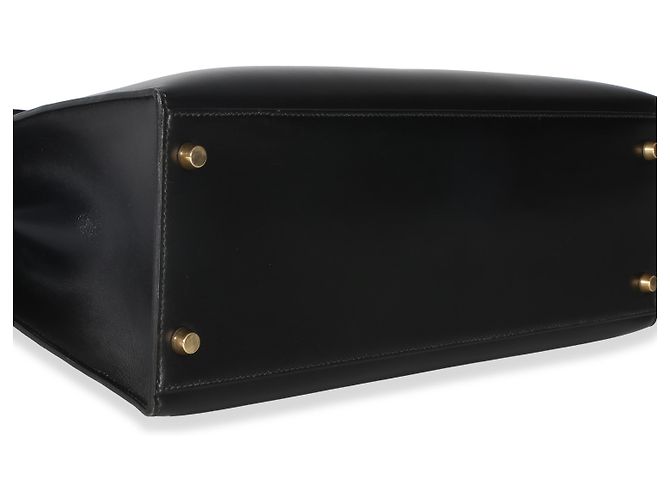 Hermès Vintage Black Box Sellier Kelly 35 GHW Nero - vista 7