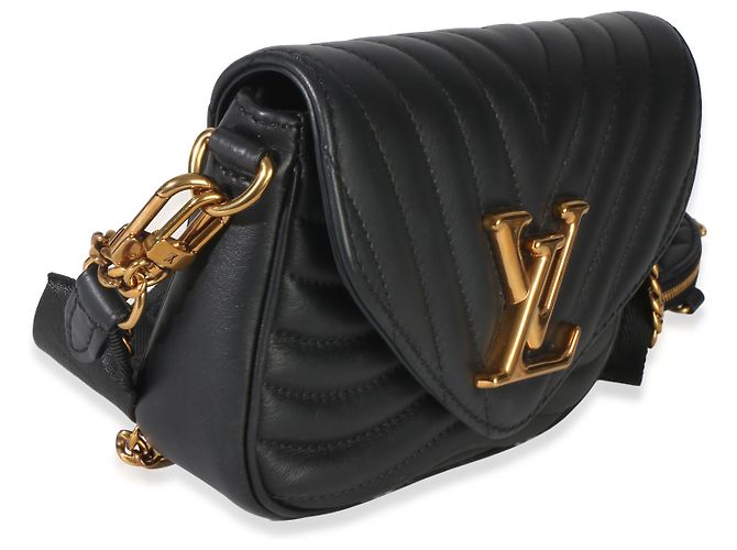 Louis Vuitton New Wave Multi Pochette in pelle di vitello nera Nero - vista 2