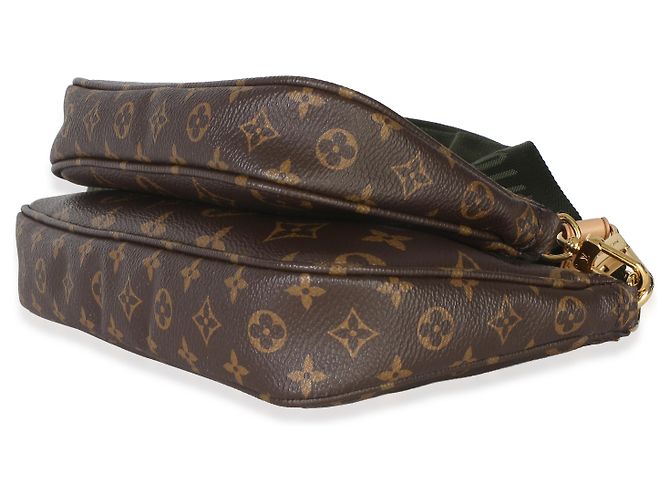 Louis Vuitton Khaki Monogram Canvas Multi Pochette Accessoires Marrone - vista 6