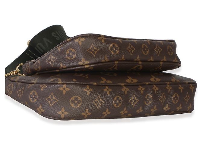 Louis Vuitton Khaki Monogram Canvas Multi Pochette Accessoires Marrone - vista 7