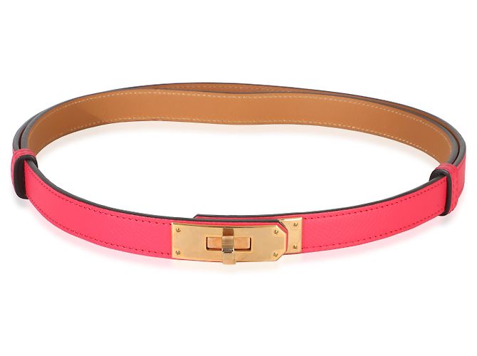 Hermès Rose Shocking Epsom Kelly 18 Belt RGHW - Ansicht 5