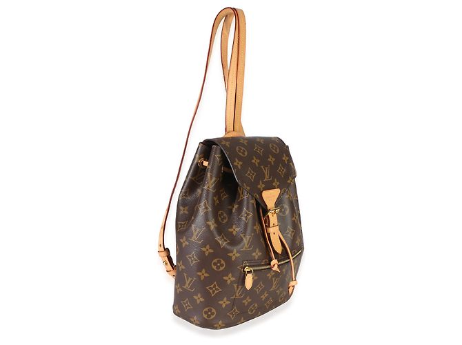 Zaino Louis Vuitton Monogram Canvas Montsouris MM NM Marrone - vista 4
