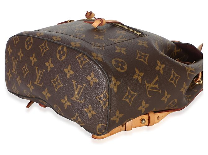 Zaino Louis Vuitton Monogram Canvas Montsouris MM NM Marrone - vista 6