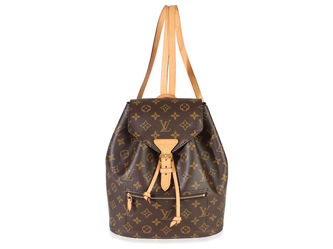 Zaino Louis Vuitton Monogram Canvas Montsouris MM NM Marrone - vista 8