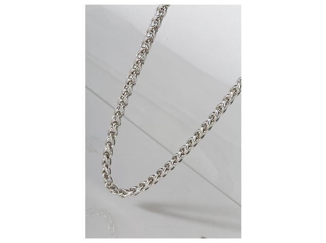 Collana a catena a spiga David Yurman in oro giallo e argento sterling - vista 4