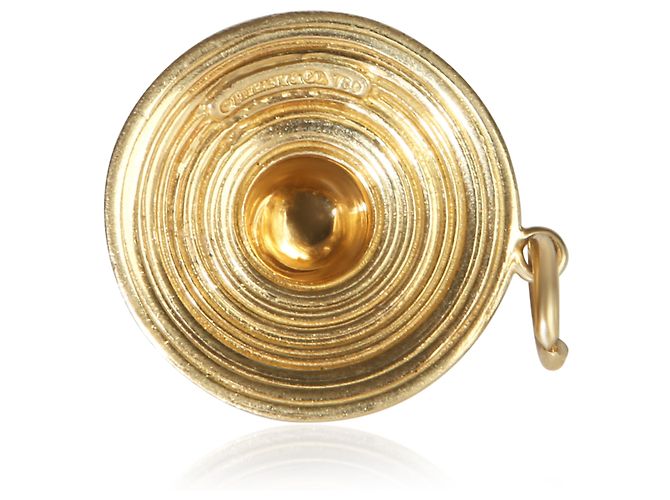 Tiffany & Co. Charm cappello da sole in oro bianco e oro giallo con diamanti - vista 2