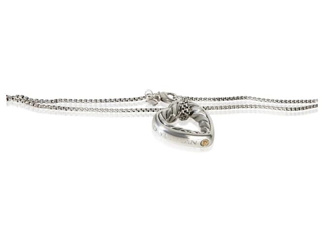 Collana Cuore Cable in Argento Sterling David Yurman - vista 2