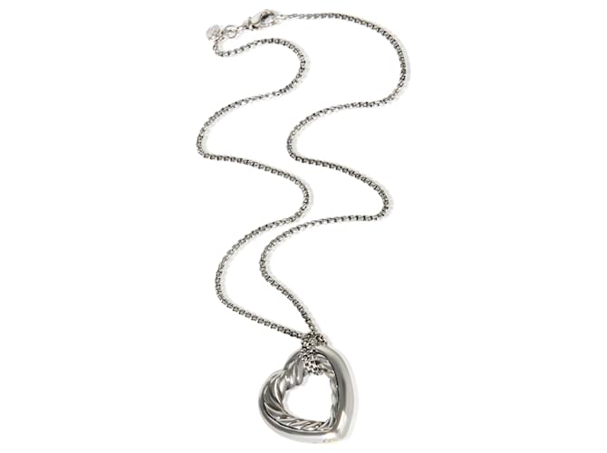 Collana Cuore Cable in Argento Sterling David Yurman - vista 3