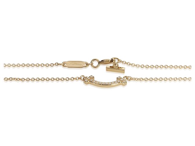 Pendente Tiffany T Smile Mini Model in oro giallo e diamanti Tiffany & Co. - vista 2