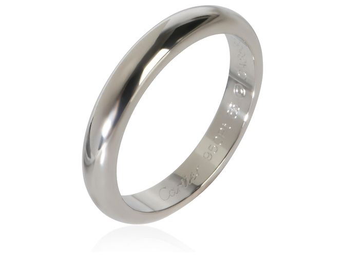 Anello Cartier Platinum 1895 4mm Band - vista 3