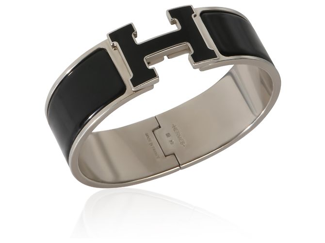 Bracciale Hermès Clic Clac In Noir - vista 2