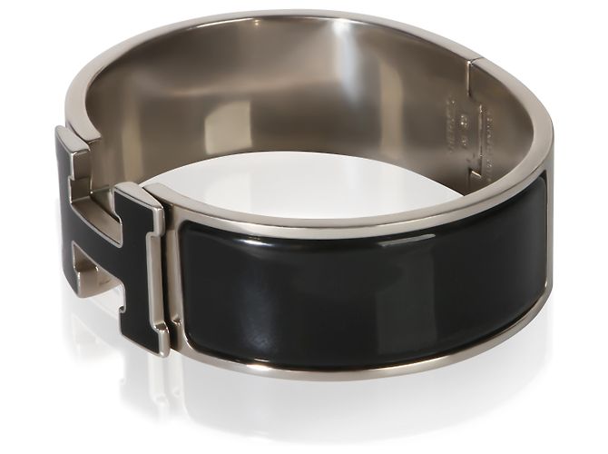 Bracciale Hermès Clic Clac In Noir - vista 3