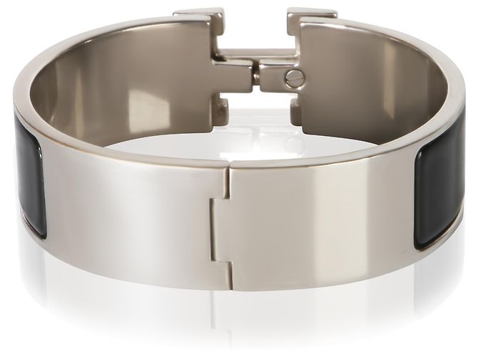 Bracciale Hermès Clic Clac In Noir - vista 4