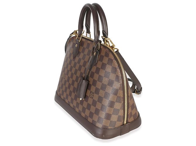 Louis Vuitton Damier Ebene Canvas Alma PM Marrone - vista 3