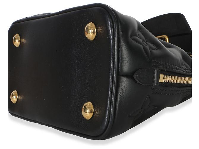 Louis Vuitton Black Bubblegram Calfskin Alma BB Nero - vista 6