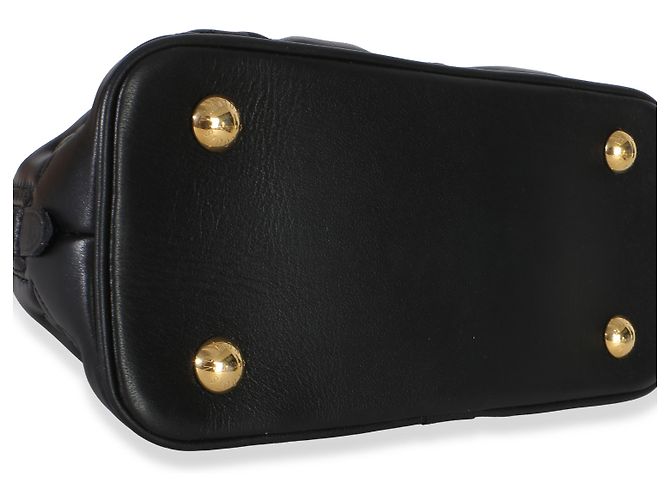 Louis Vuitton Black Bubblegram Calfskin Alma BB Nero - vista 7