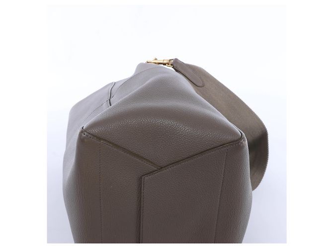 Céline Borsa a secchiello Celine Sangle in pelle Grigia Grigio - vista 7
