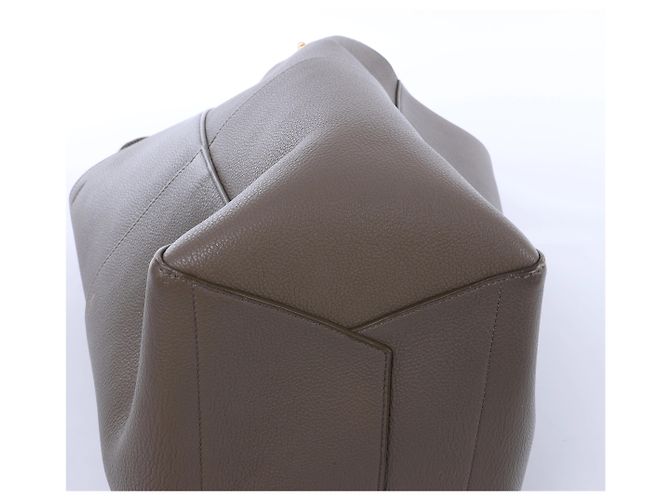 Céline Borsa a secchiello Celine Sangle in pelle Grigia Grigio - vista 8