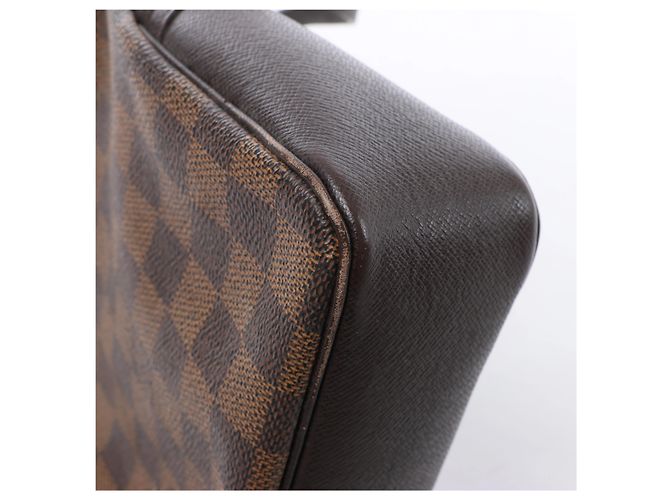 Borsa a tracolla Louis Vuitton Truth Makeup Damier Ebene in marrone N51982 - vista 7