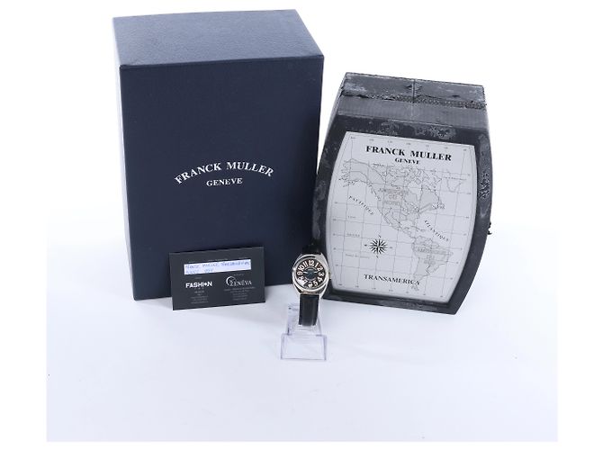 FRANCK MULLER Transamerican 2000L 991 SS QZ Uhr mit schwarzem Zifferblatt - Ansicht 11