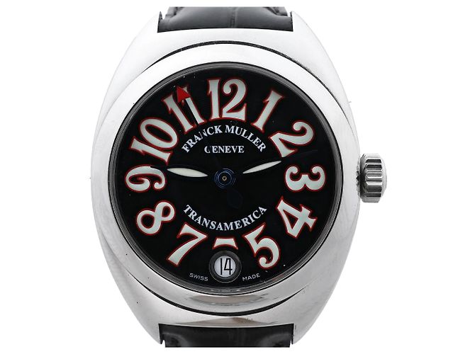 FRANCK MULLER Transamerican 2000L 991 SS QZ Uhr mit schwarzem Zifferblatt - Ansicht 2