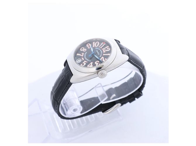 FRANCK MULLER Transamerican 2000L 991 SS QZ Uhr mit schwarzem Zifferblatt - Ansicht 3