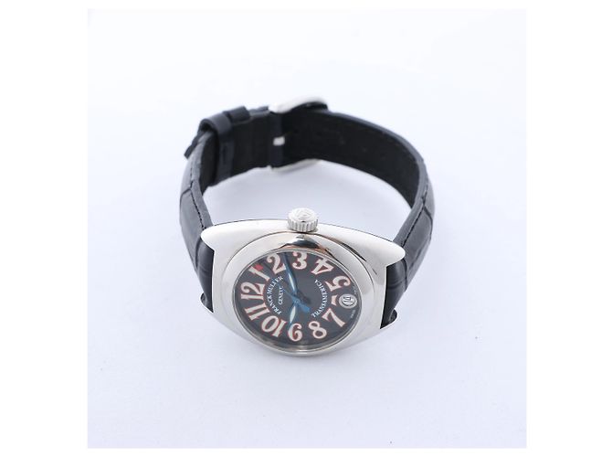 FRANCK MULLER Transamerican 2000L 991 SS QZ Uhr mit schwarzem Zifferblatt - Ansicht 4
