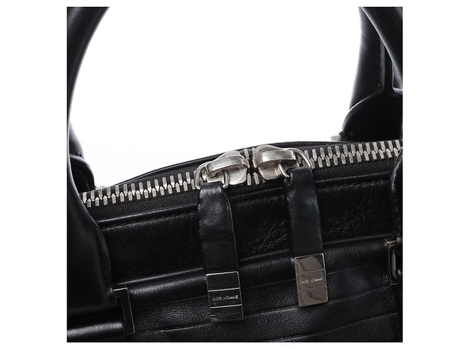 Borsa Briefcase 2Way in pelle Dior Homme in Nero - vista 7