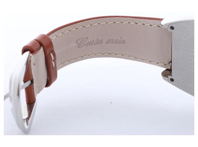 FRANCK MULLER Casablanca Chronograph 8885CCCDT 1876 SS & Leather AT Orologio quadrante argento Bianco - vista 10