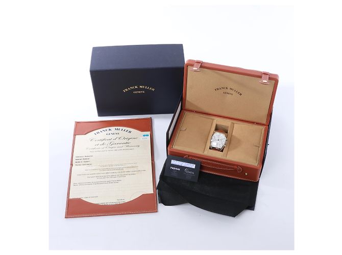 FRANCK MULLER Casablanca Chronograph 8885CCCDT 1876 SS & Leather AT Orologio quadrante argento Bianco - vista 11