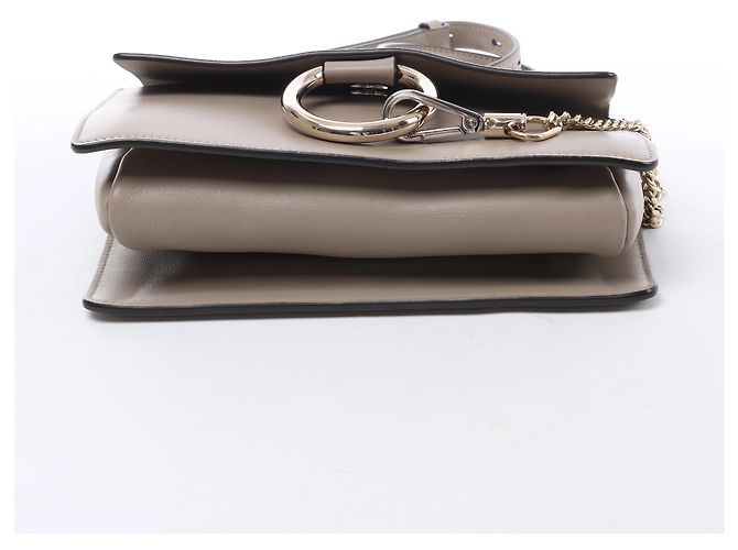 Chloé Borsa a tracolla Chloe Faye in camoscio e pelle Beige - vista 6
