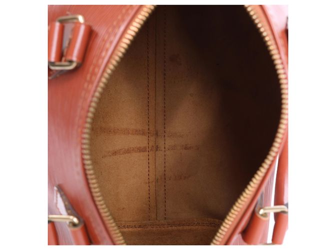 Borsa a mano Louis Vuitton Speedy 25 in pelle Epi, Brown M43013 Cammello - vista 10