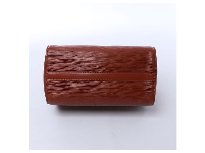Borsa a mano Louis Vuitton Speedy 25 in pelle Epi, Brown M43013 Cammello - vista 7