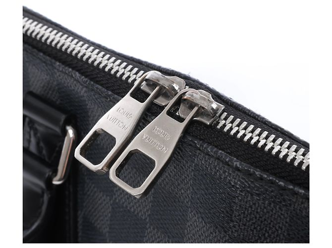 Louis Vuitton Porte Documents Jour Damier Graphite 2Way Handbag in Nero N48224 - vista 11
