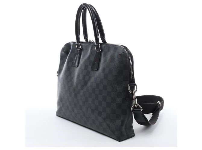 Louis Vuitton Porte Documents Jour Damier Graphite 2Way Handbag in Nero N48224 - vista 4